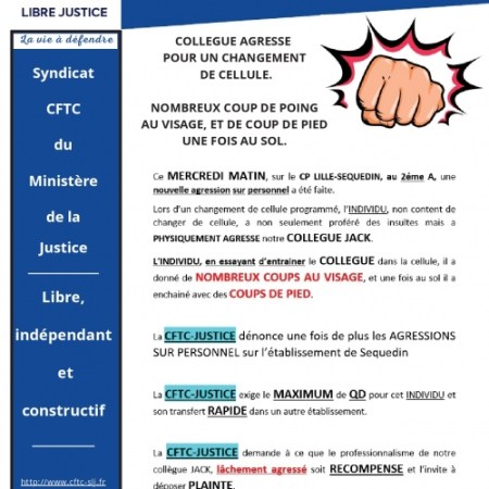 Agression CP Lille-Sequedin