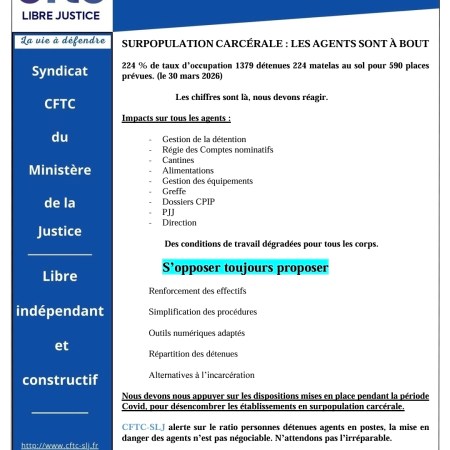 CP Villepinte : SURPOPULATION CARCÉRALE : LES AGENTS SONT À BOUT